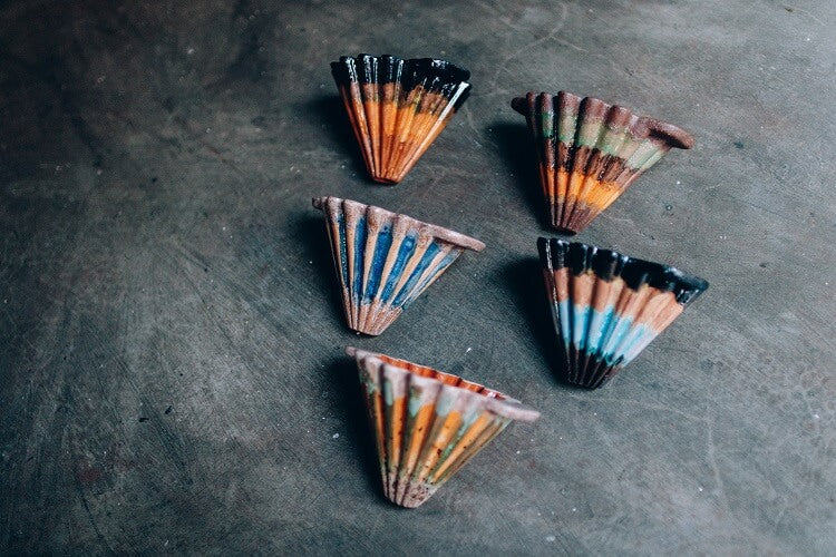 cinco coadores koar porcelana coloridos