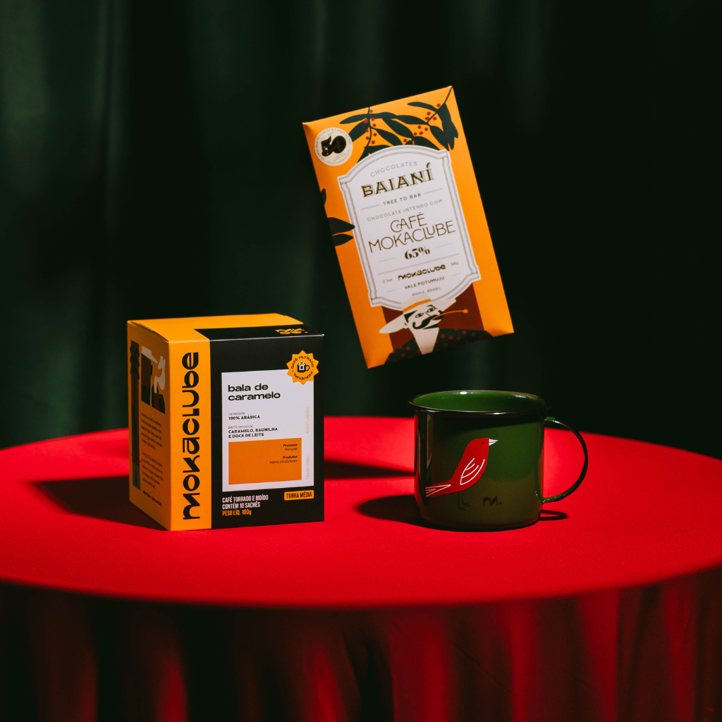 Kit Drip coffee + Chocolate Baiani + Caneca Esmaltada