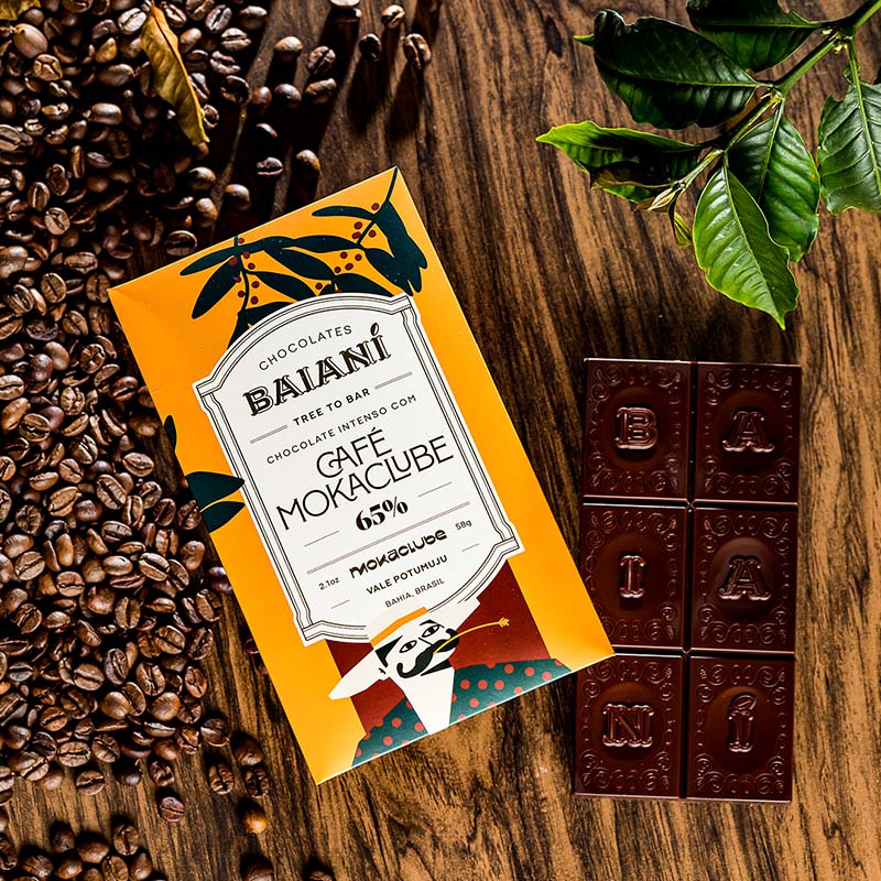 Chocolate Baianí 65% com Café - 58g