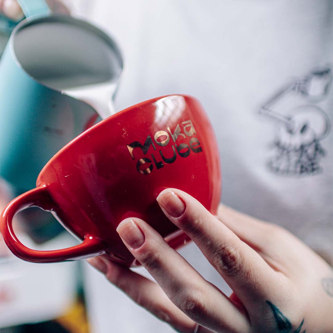 Xícara Latte Art Vermelha 260ml
