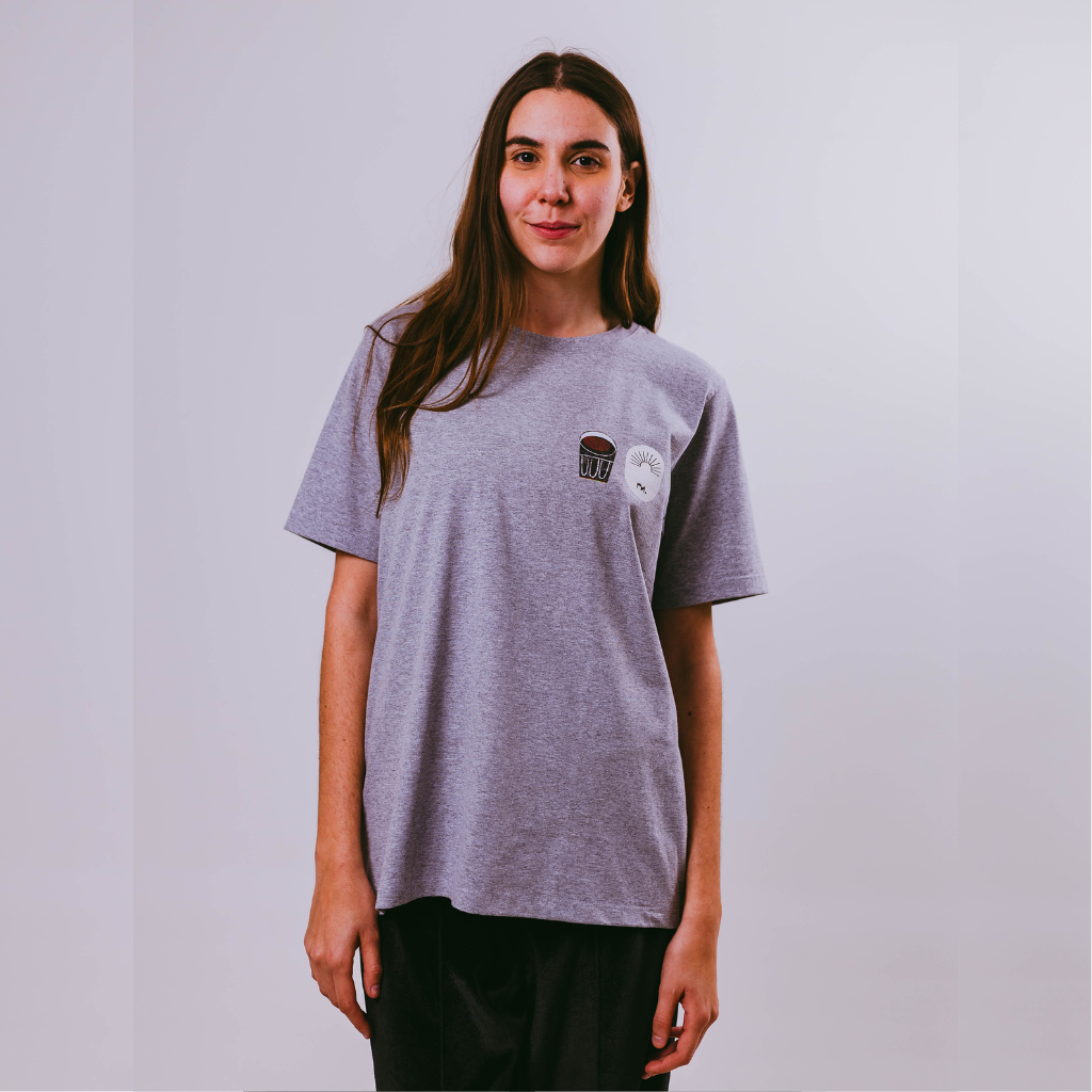 Camiseta Cinza Mescla - Coleção Expedição