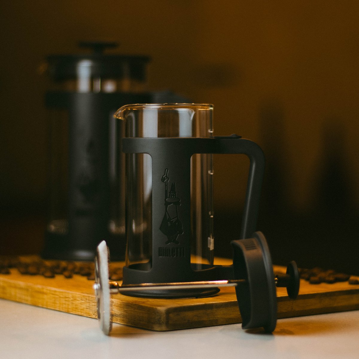 French Press Bialetti Smart 350ml - Preta + Brinde