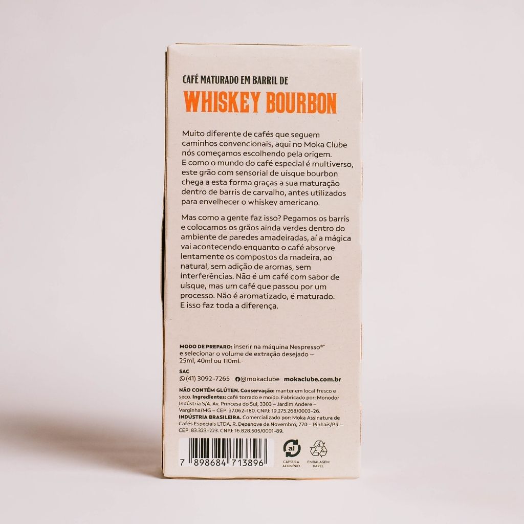Cápsula Whiskey Bourbon Barrel Aged 10un