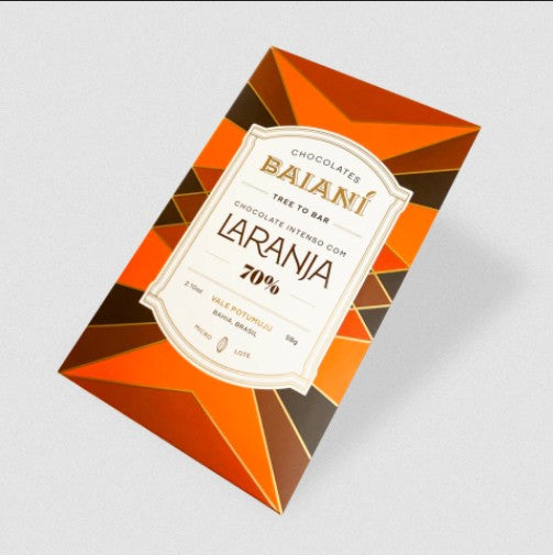 Chocolate Baiani Laranja 70% 58g