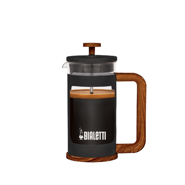 French Press Woody 350ml Preta