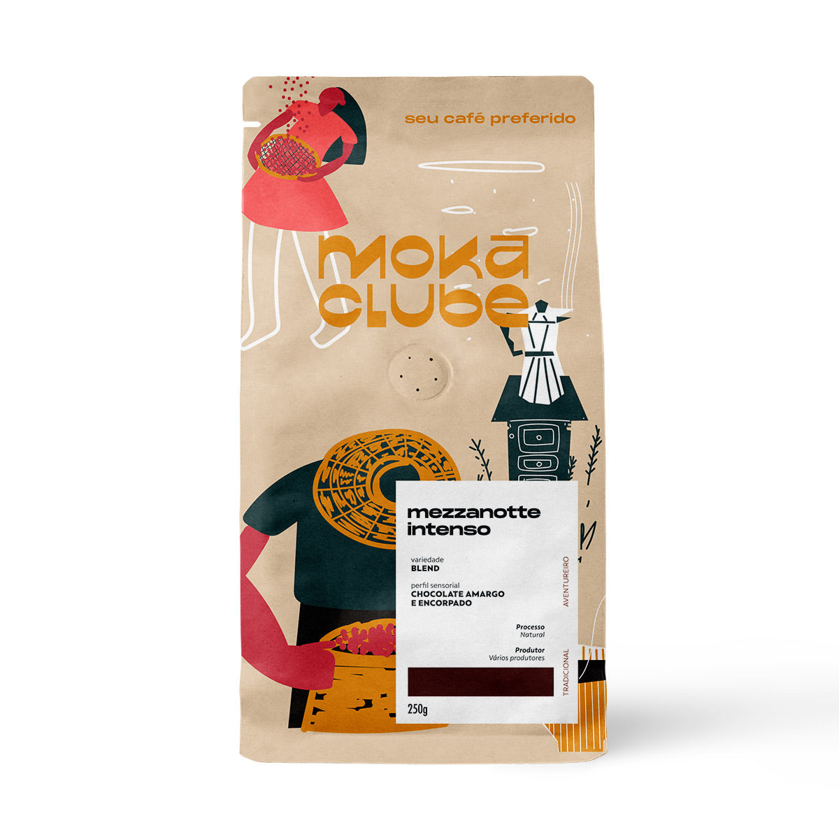 mokaページ Café Intenso Mezzanotte Avulso 250g - Moka Clube