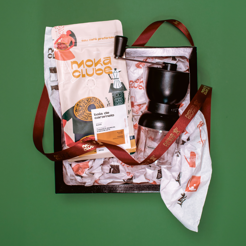 Kit Moedor + Café Bala de Caramelo 250g