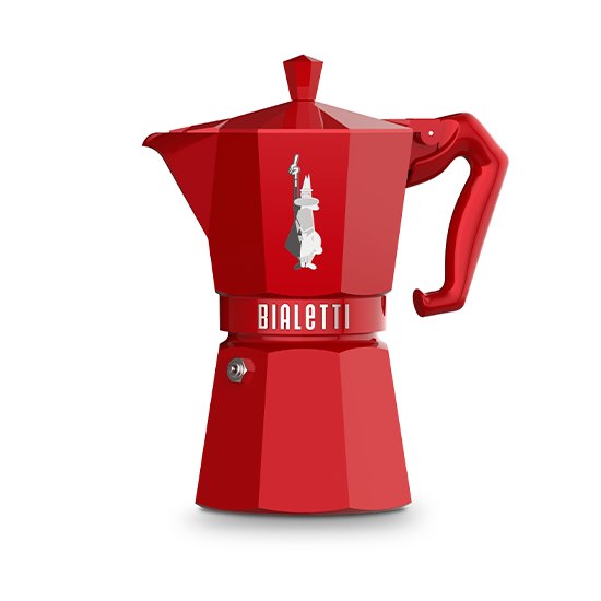 Bialetti Moka Exclusive Vermelha - 6 xícaras