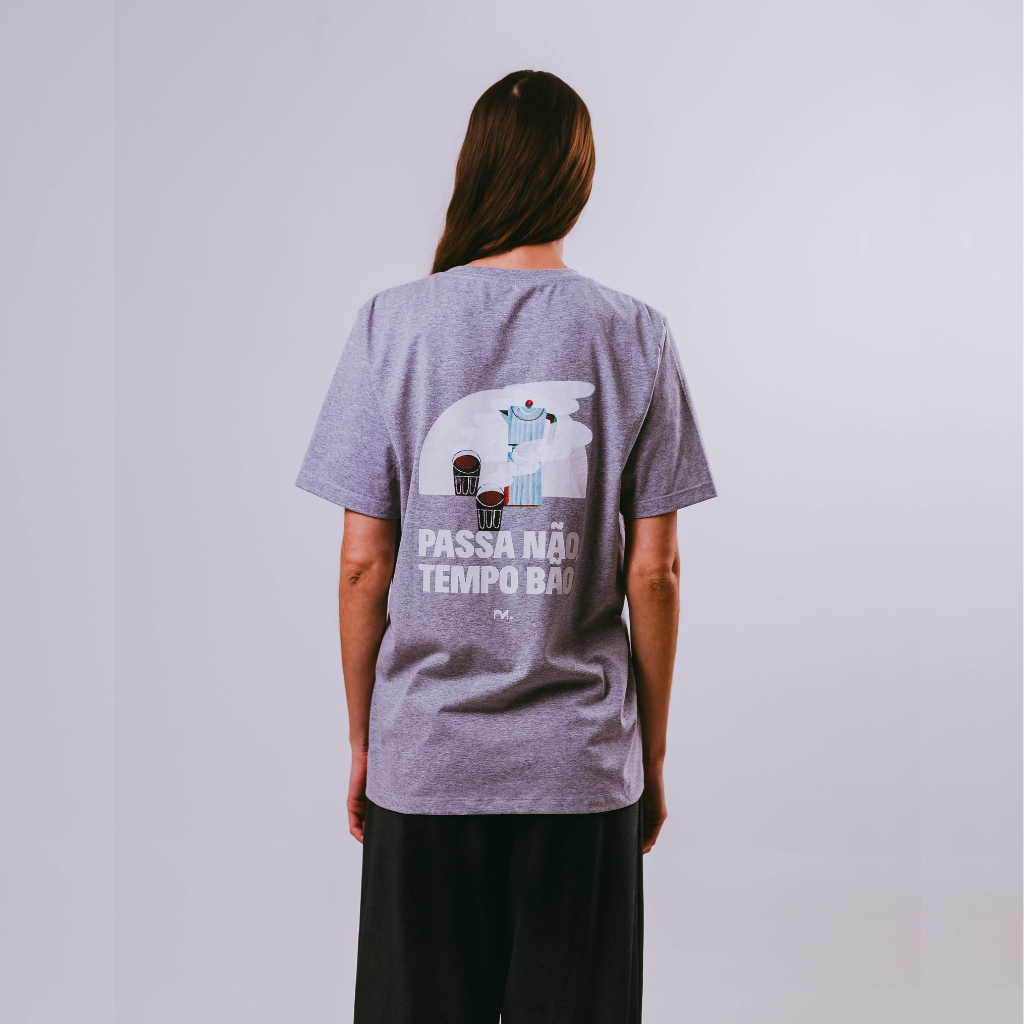Camiseta Cinza Mescla - Coleção Expedição