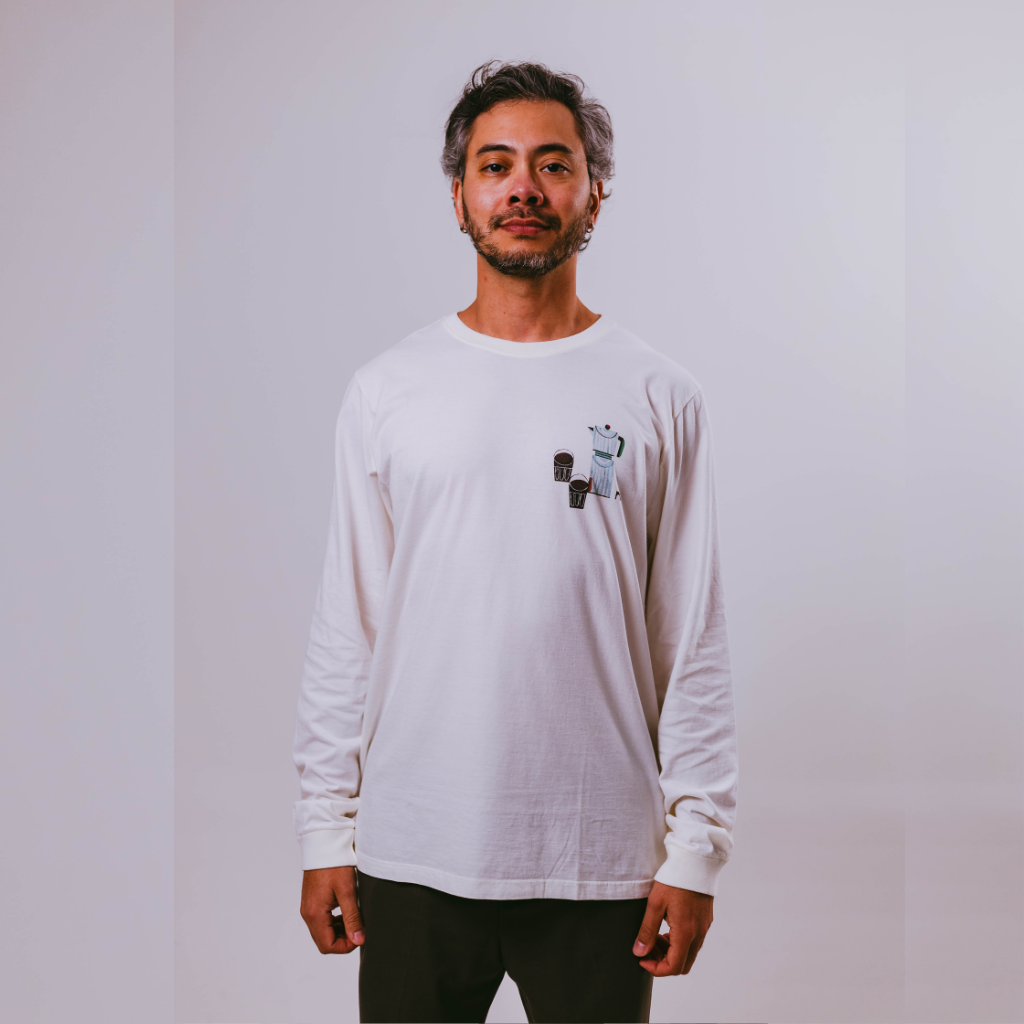 Camiseta Manga Longa Off White - Coleção Expedição