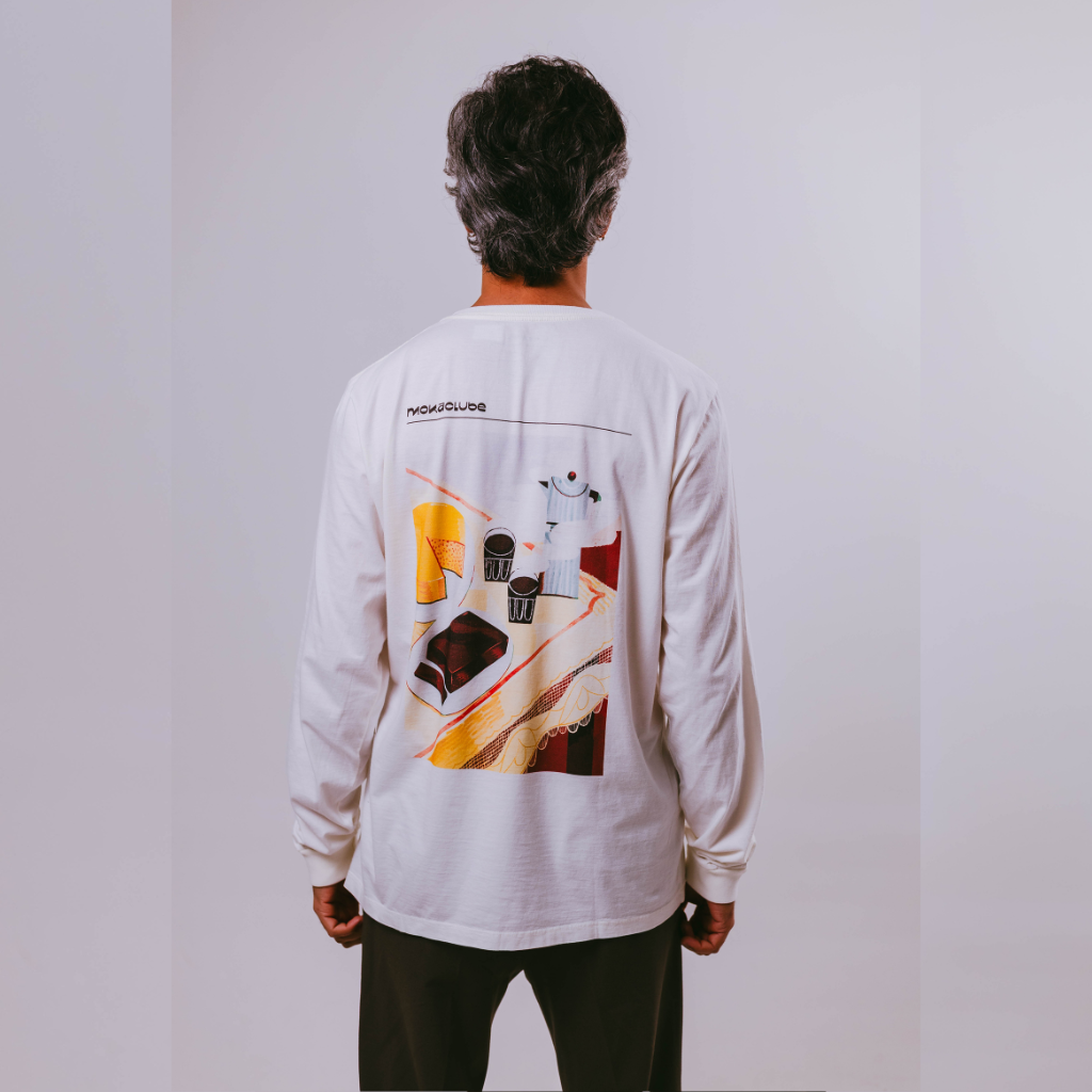 Camiseta Manga Longa Off White - Coleção Expedição