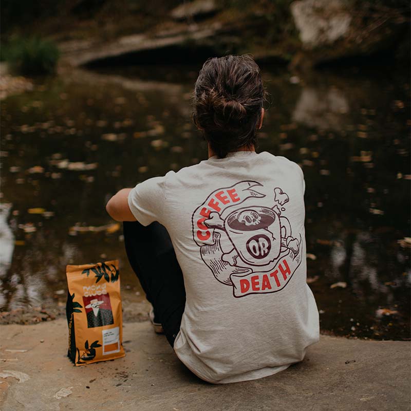 Camiseta Coffee or Death