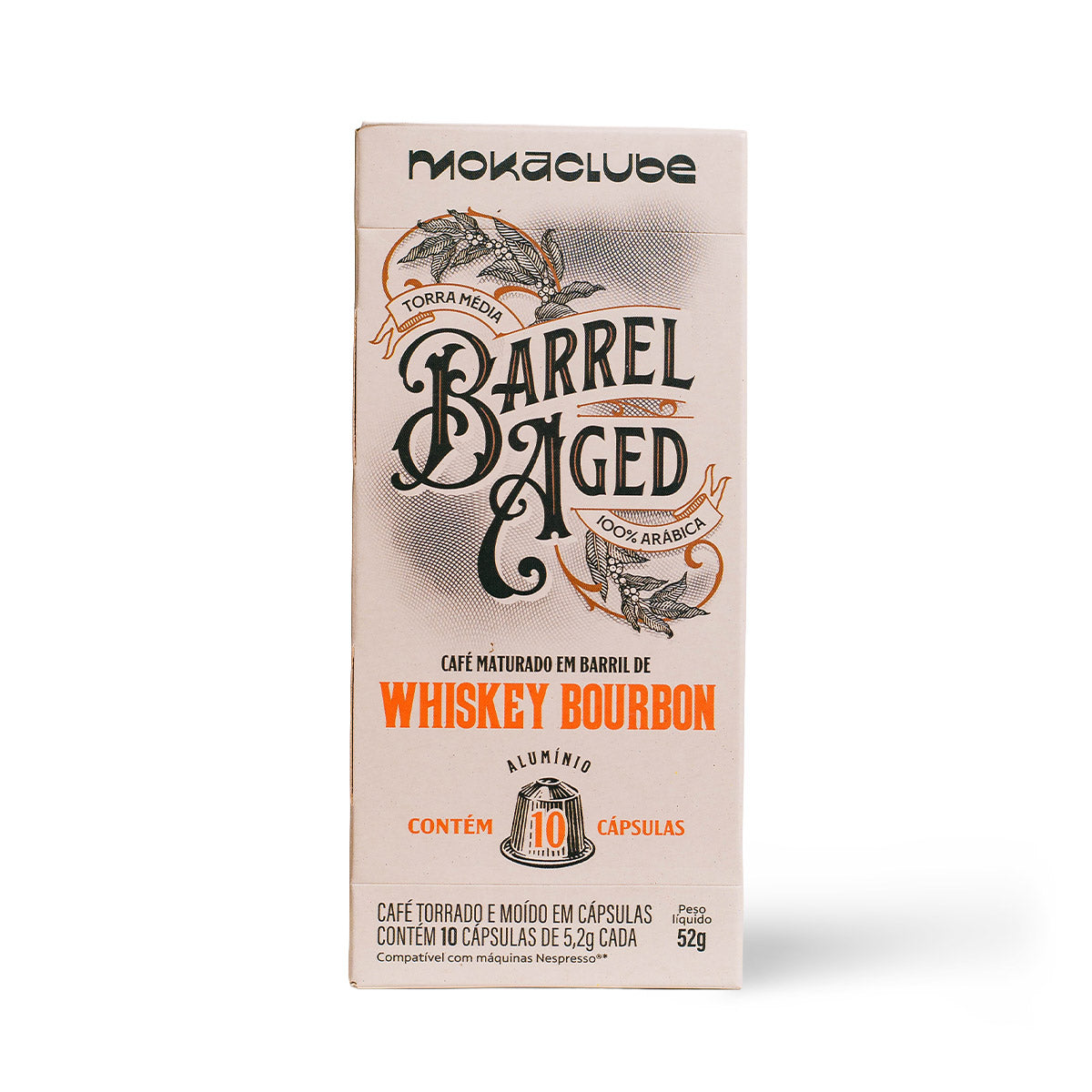 Cápsula Whiskey Bourbon Barrel Aged 10un