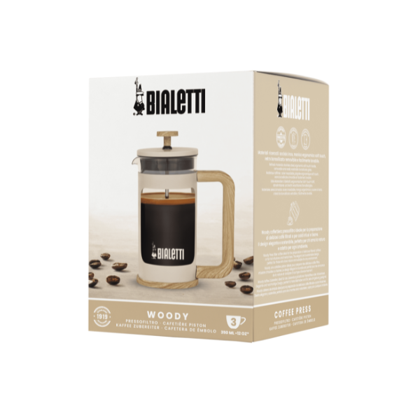 French Press Woody 350ml Bege