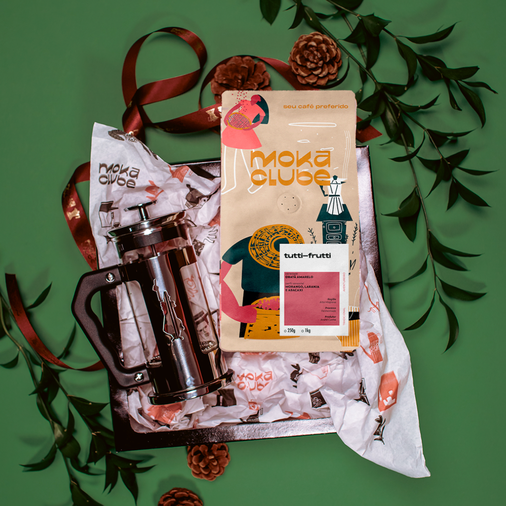 French Press Bialetti Preziosa 350ml + Café Tutti-Frutti 250g