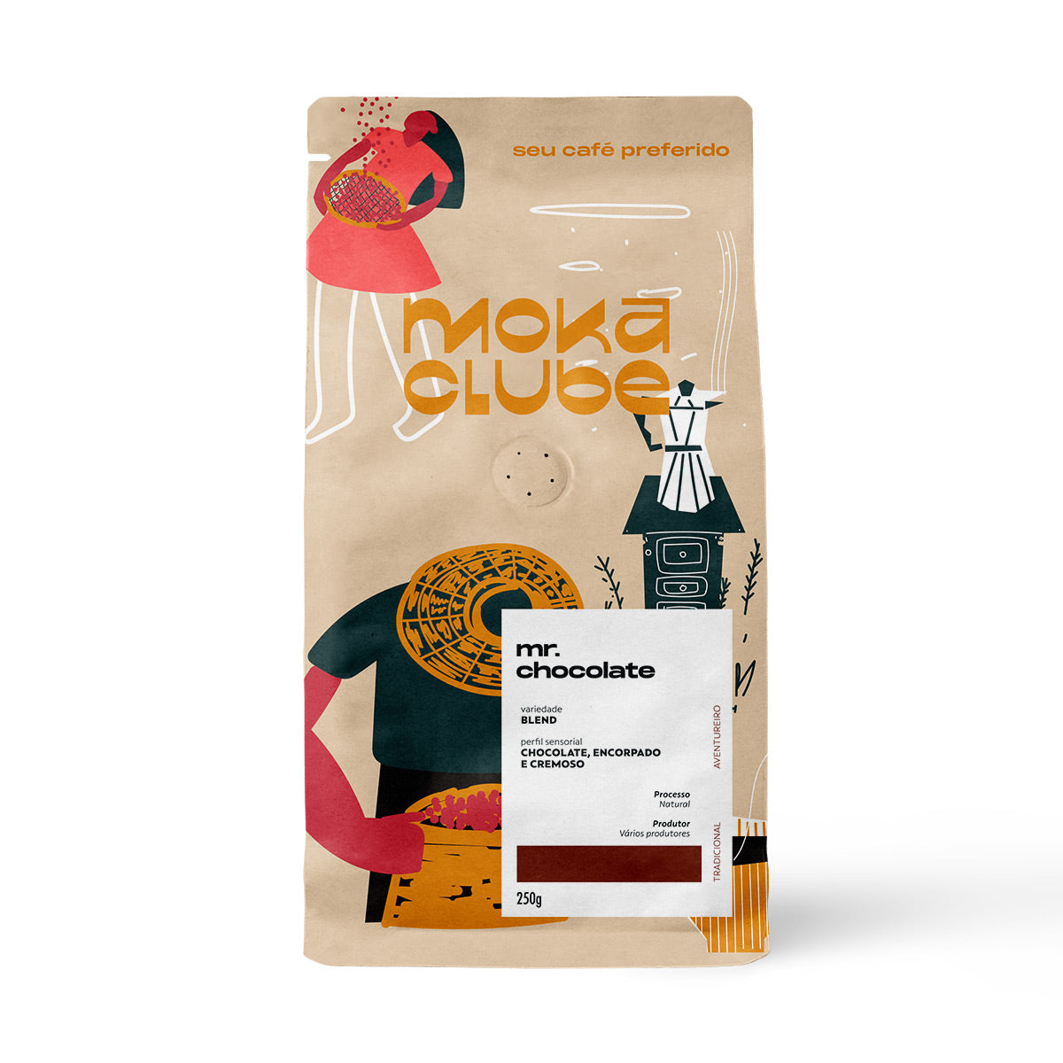 Café Chocolate Trufado 1kg - Moka Clube