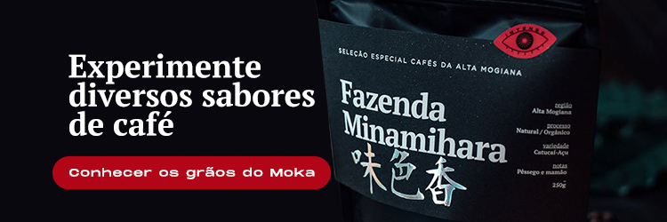 Banner para comprar cafés no site do Moka.