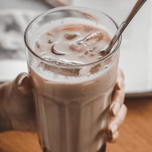 Café gelado com leite